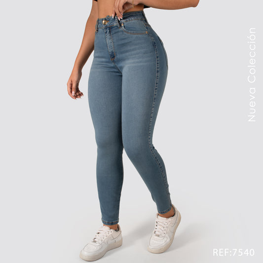 Jeans Skinny Tiro Alto S7540-1