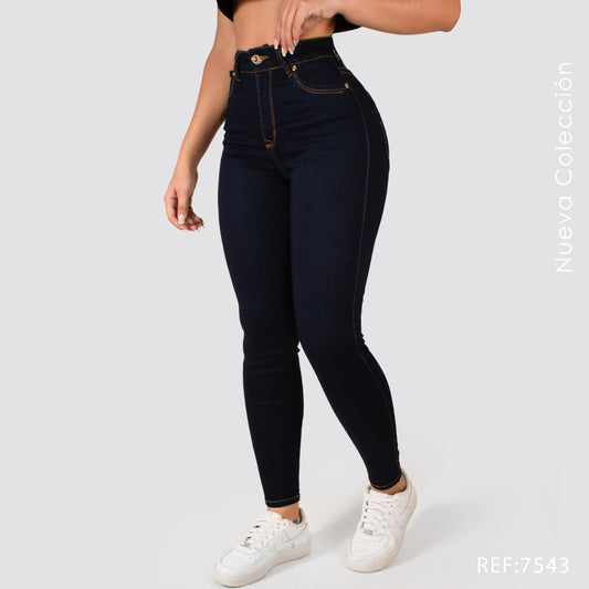 Jeans Skinny Tiro Alto 7543