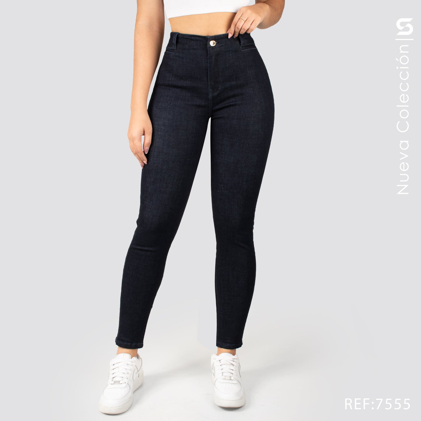 Jeans Skinny Tiro Alto S7555