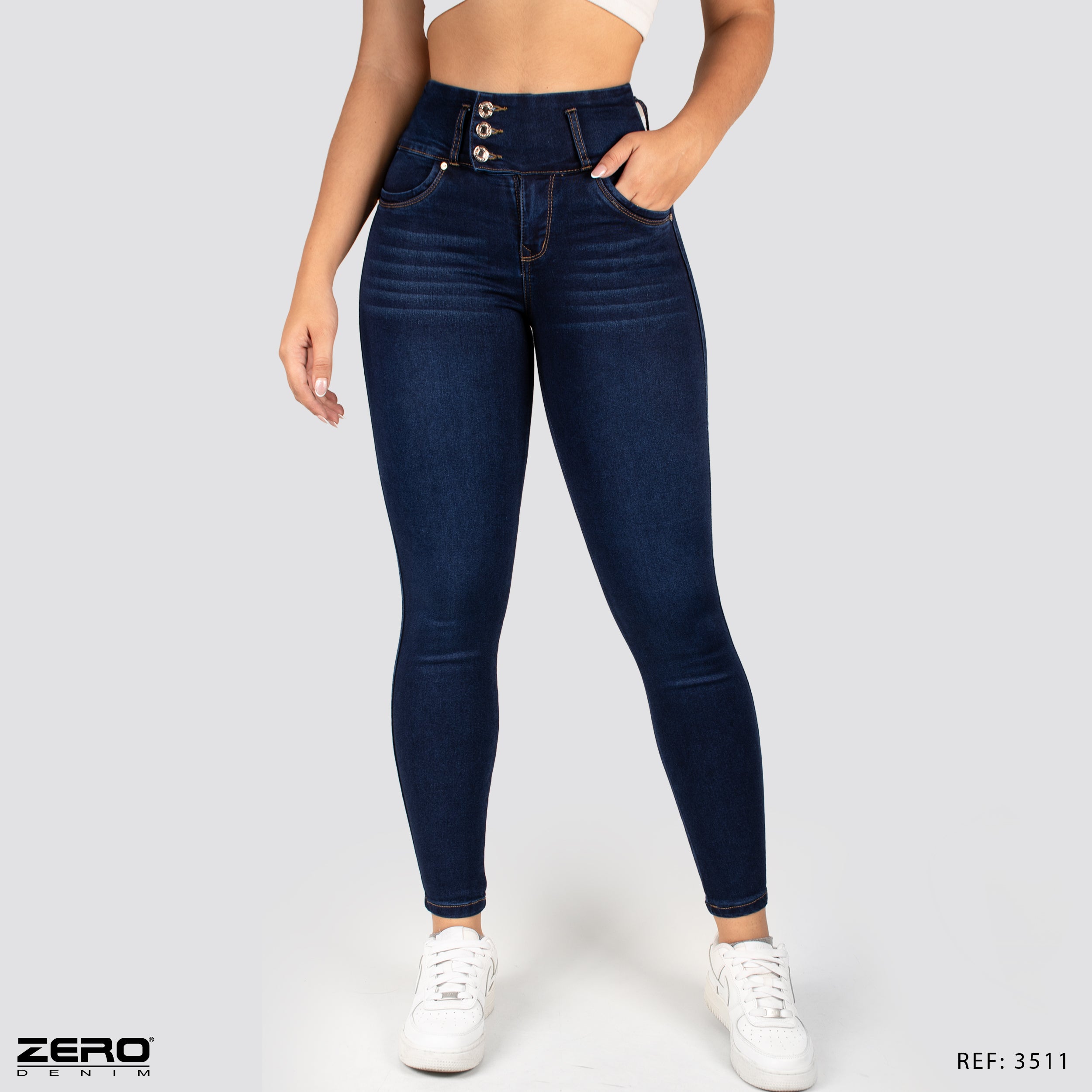 Jeans Skinny Tiro Alto 3511
