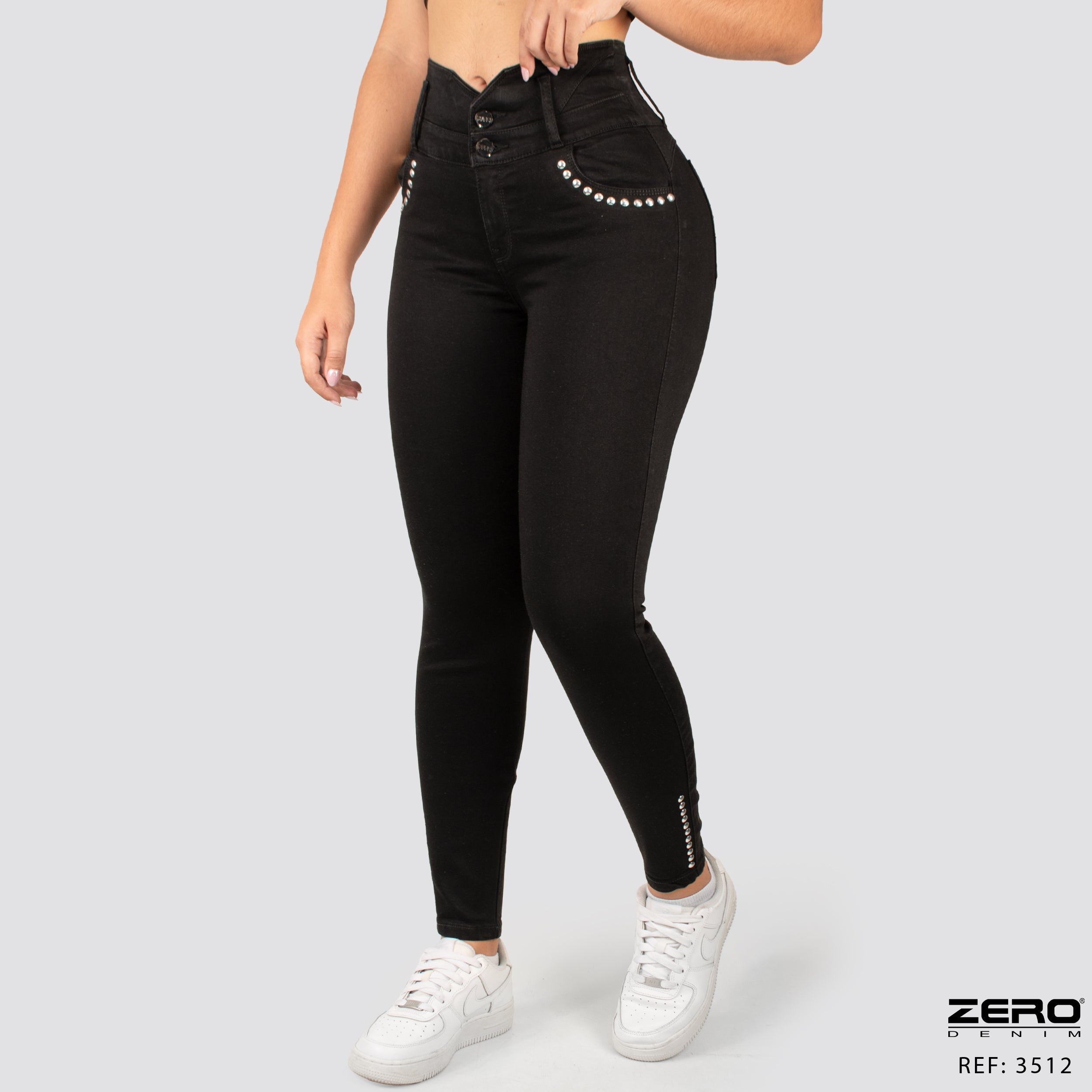 Jeans Skinny Tiro Alto 3512-P