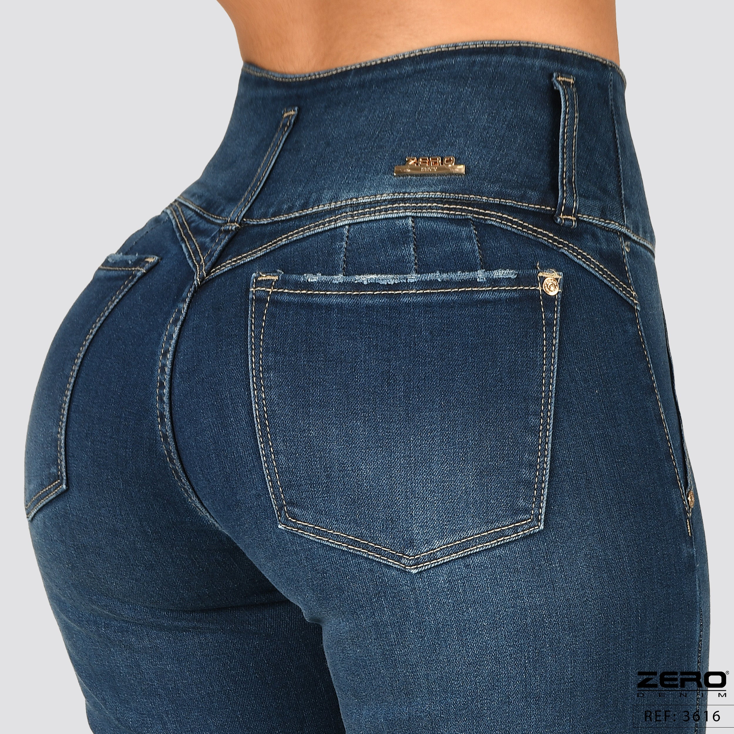 Jeans Mom Flare Tiro Alto 3616