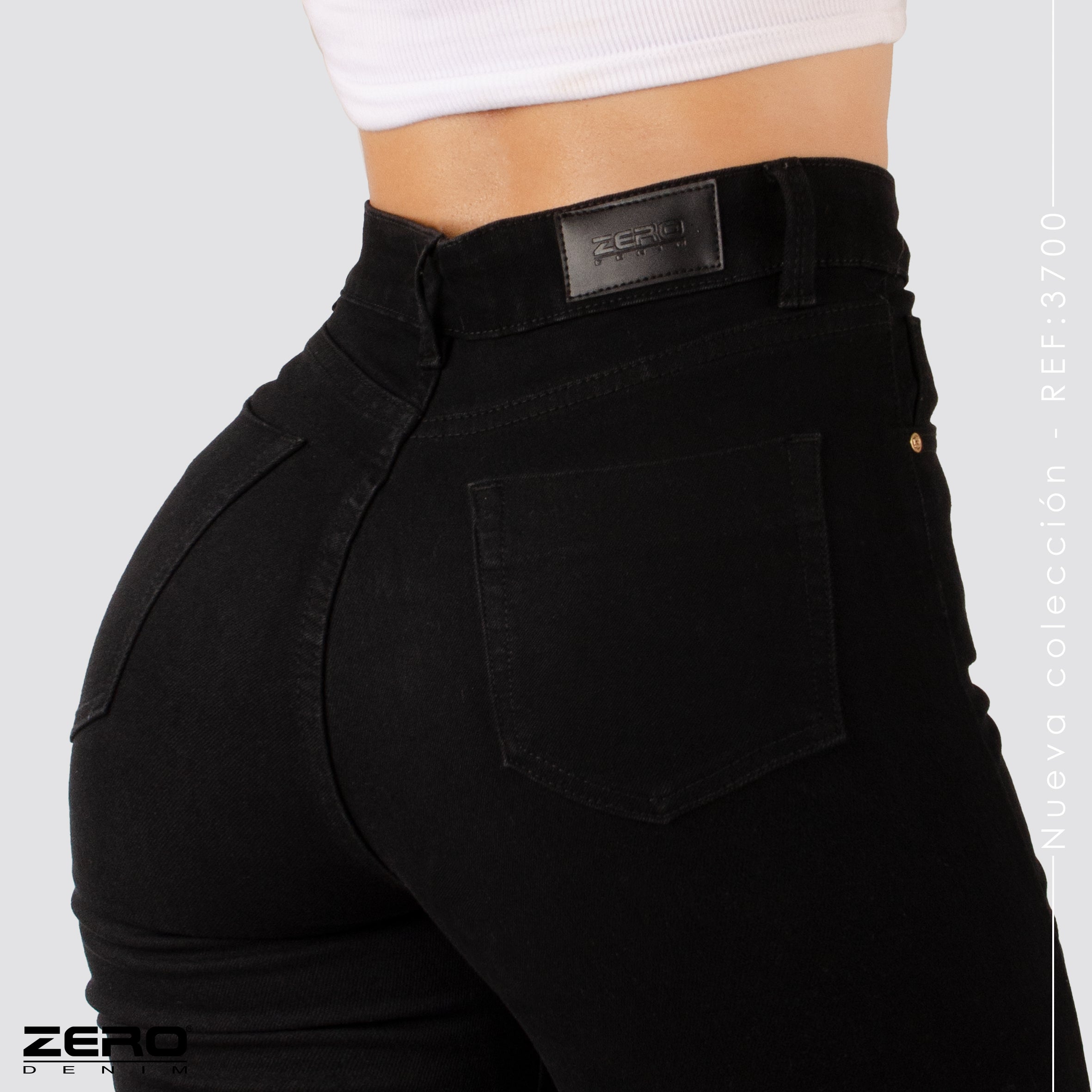 Jeans Mom Bota Ancha Tiro Alto 3700