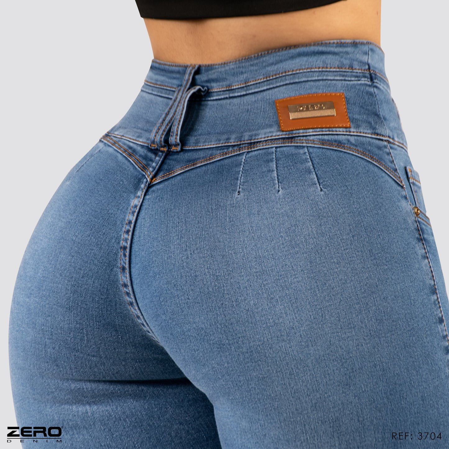 Jeans Skinny Tiro Alto 3704