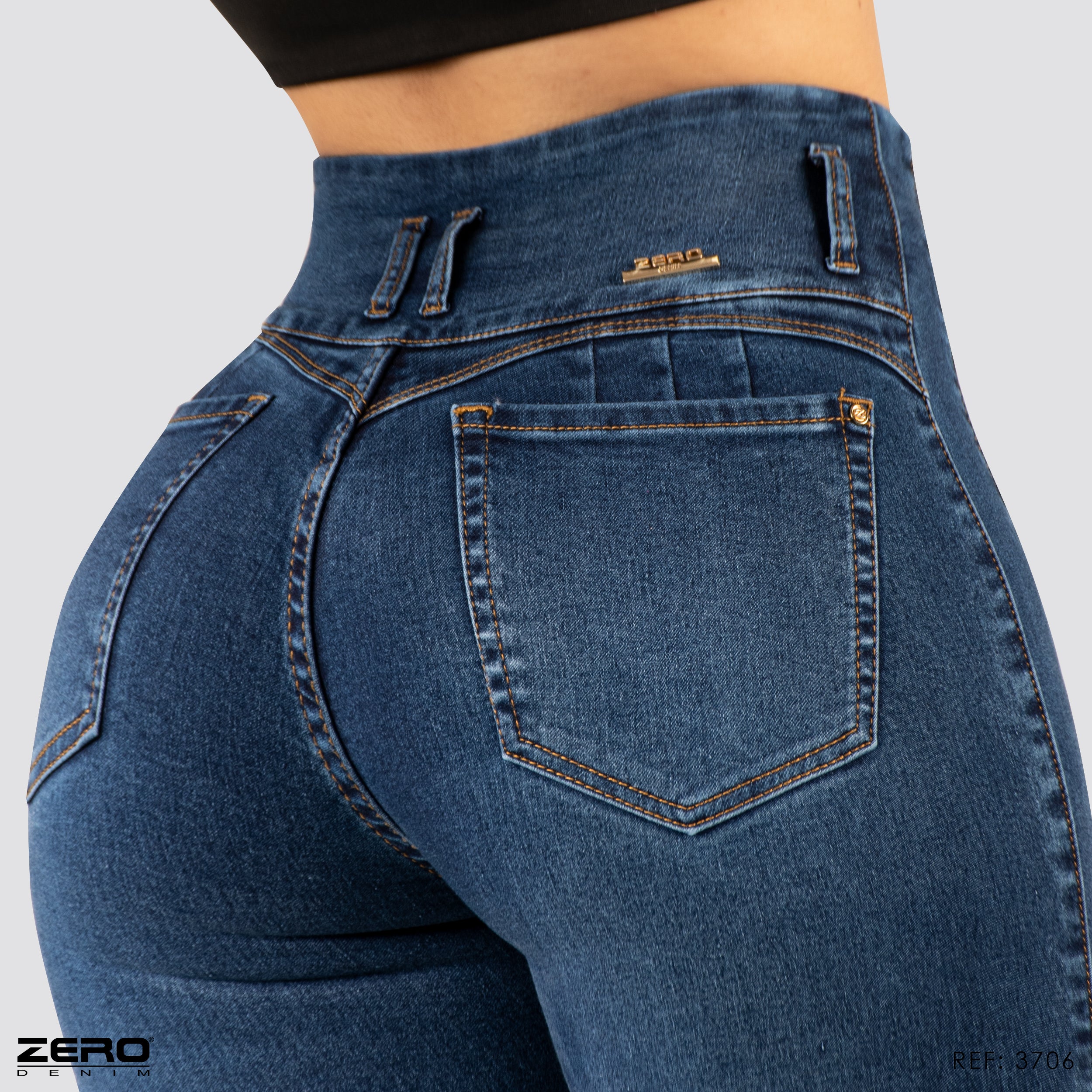 Jeans Skinny Tiro Alto 3706
