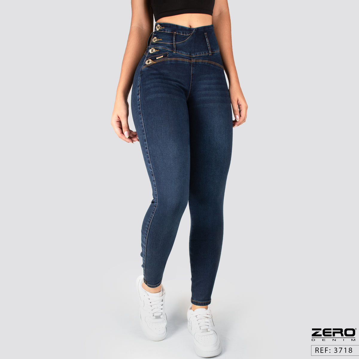 Jeans Skinny Tiro Alto 3718