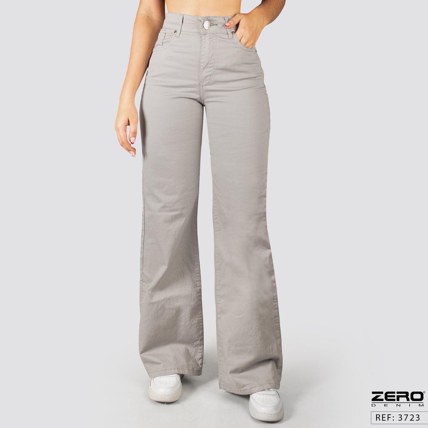 Pantalón Mom Flare Tiro Alto 3723