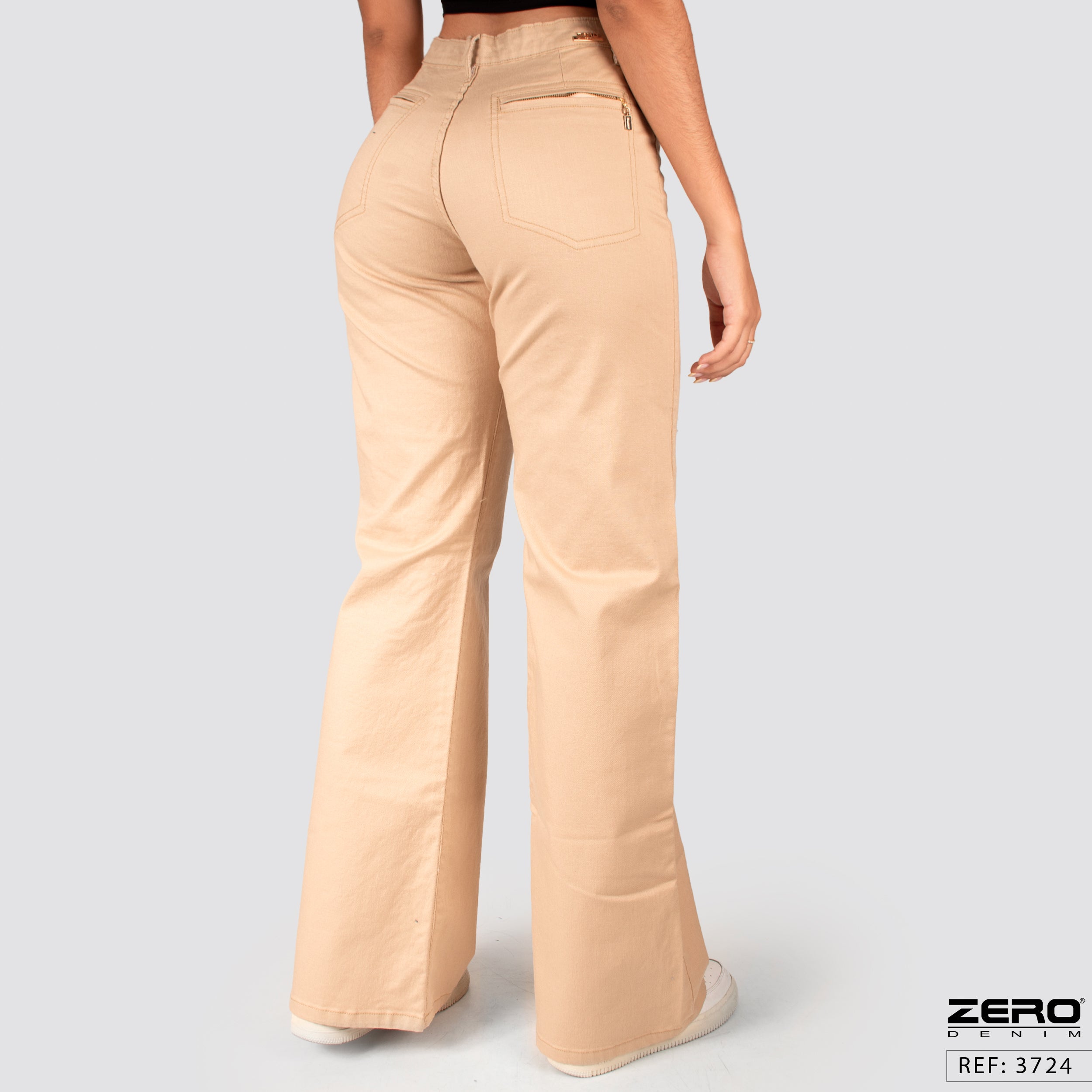 Pantalón Mom Flare Tiro Alto 3724