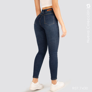 Jeans Skinny Tiro Alto Premium S7430