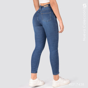 Jeans Skinny Tiro Alto S7438