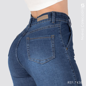 Jeans Skinny Tiro Alto S7438