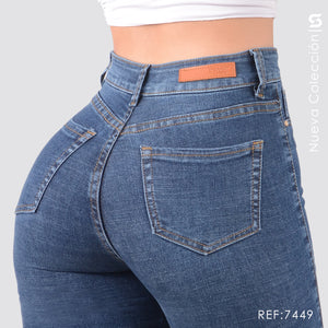 Jeans Skinny Tiro Alto S7449