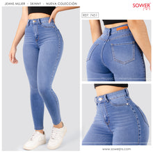 Cargar imagen en el visor de la galería, Jeans Skinny Tiro Alto S7451