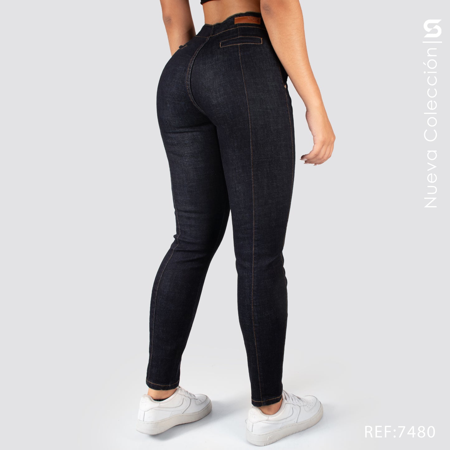 Jeans Skinny Tiro Alto 7480