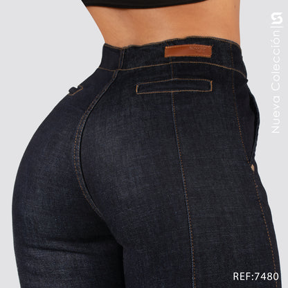 Jeans Skinny Tiro Alto 7480