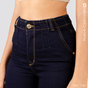 Jeans Skinny Tiro Alto S7481