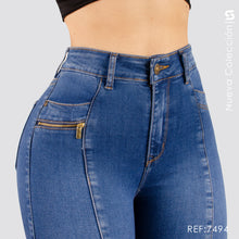 Cargar imagen en el visor de la galería, Jeans Skinny Tiro Alto S7494