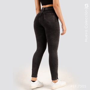 Jeans Skinny Tiro Alto S7505