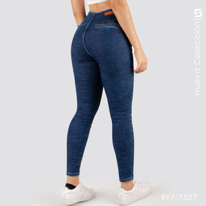 Jeans Skinny Tiro Alto S7507