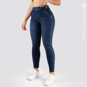 Jeans Skinny Tiro Alto Premium S7509