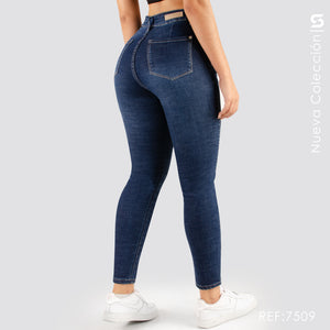 Jeans Skinny Tiro Alto Premium S7509