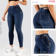 Cargar imagen en el visor de la galería, Jeans Skinny Tiro Alto Premium S7509