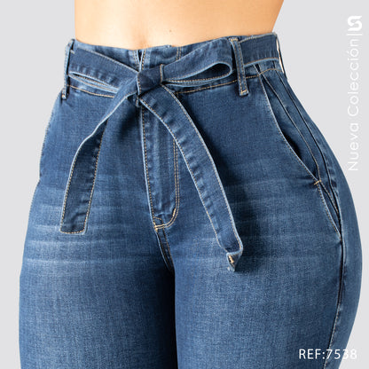 Jeans Skinny Tiro Alto S7538