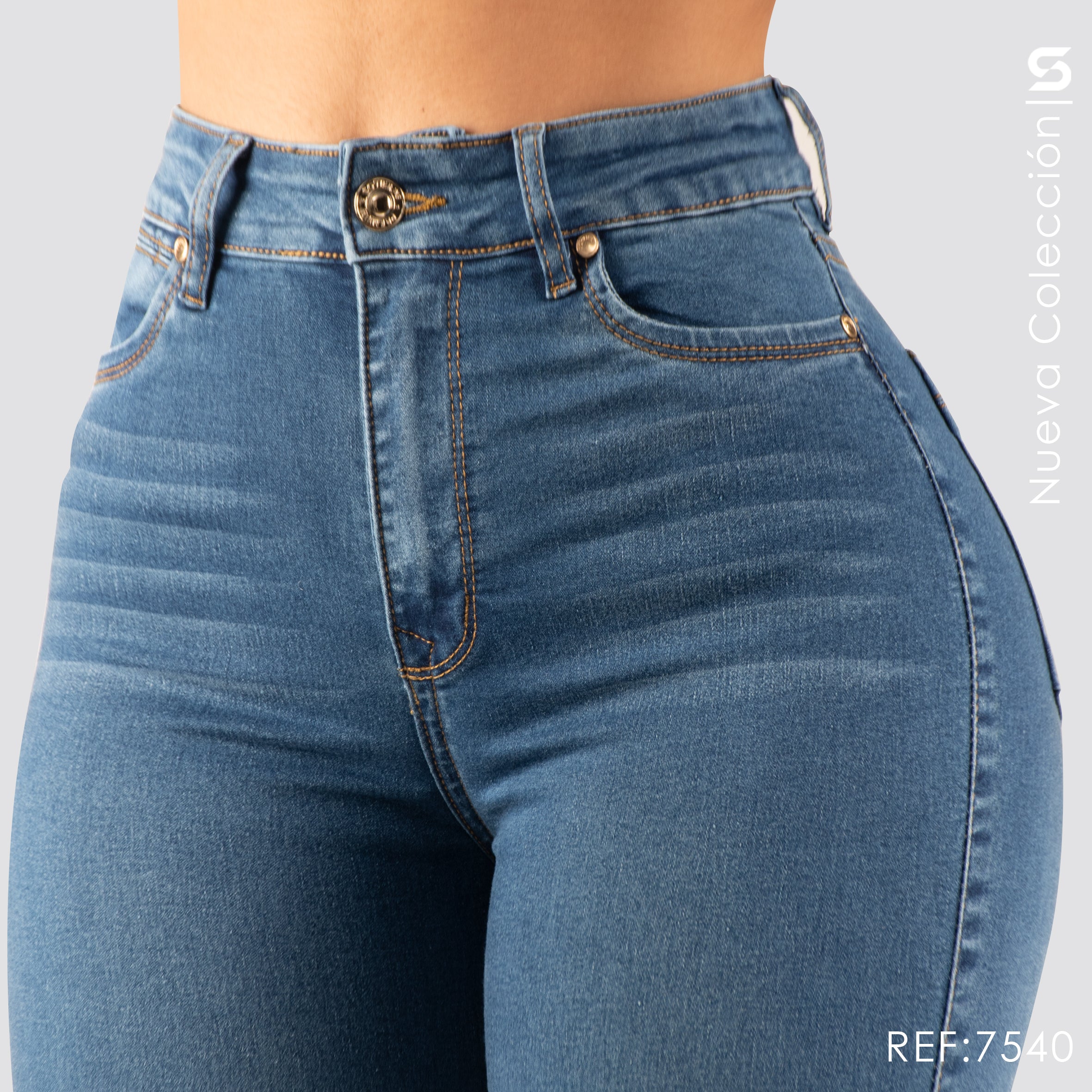 Jeans Skinny Tiro Alto S7540