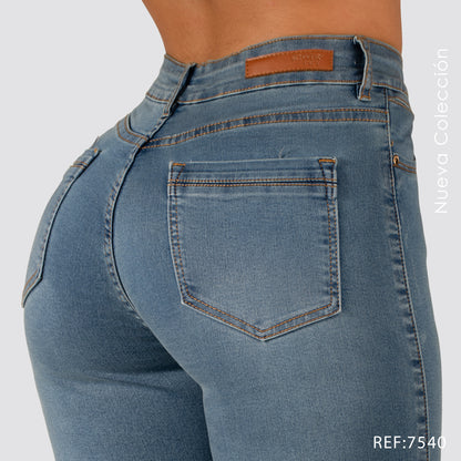 Jeans Skinny Tiro Alto S7540-1