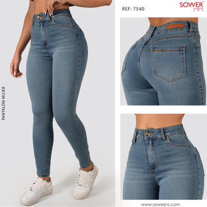 Jeans Skinny Tiro Alto S7540-1