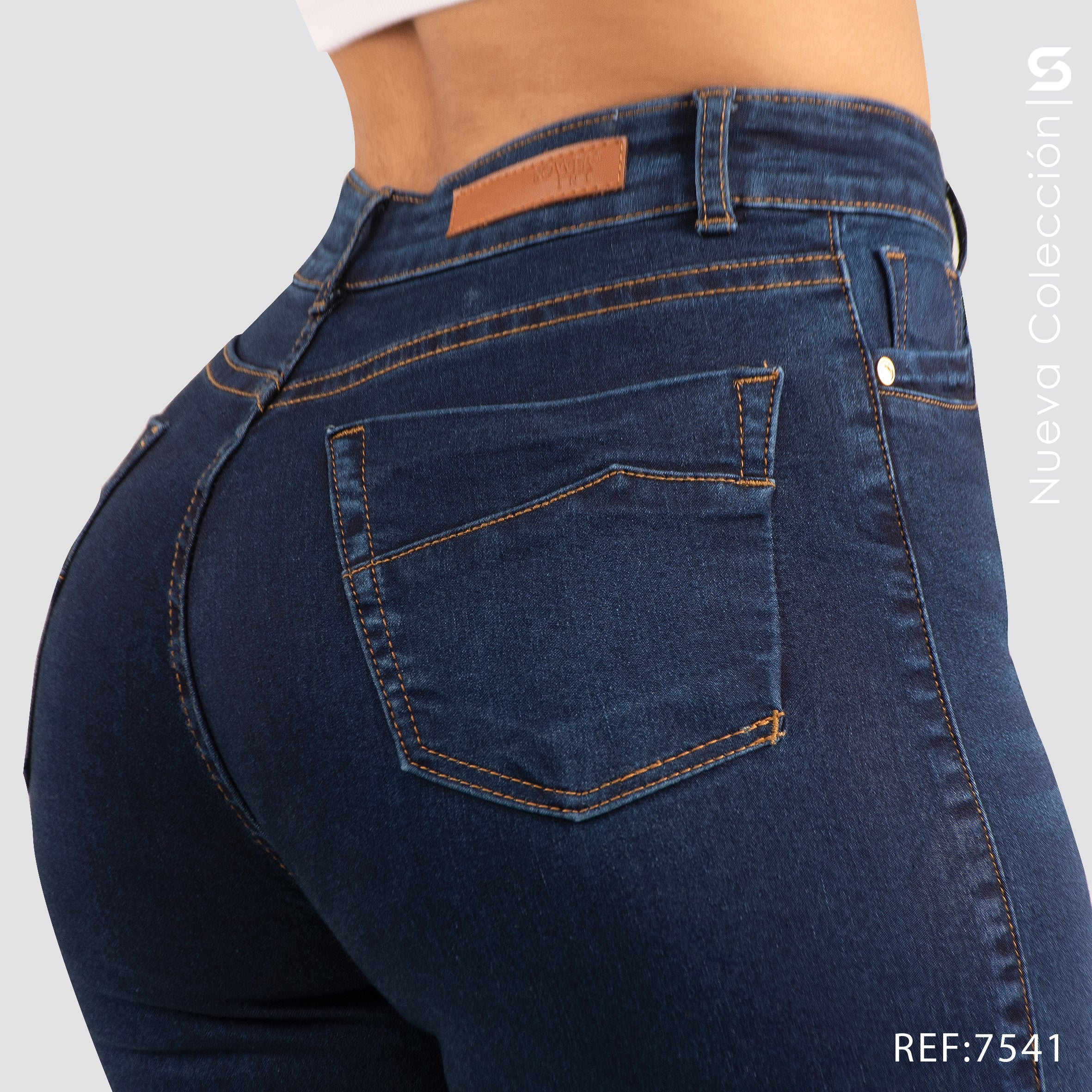 Jeans Skinny Tiro Alto S7541