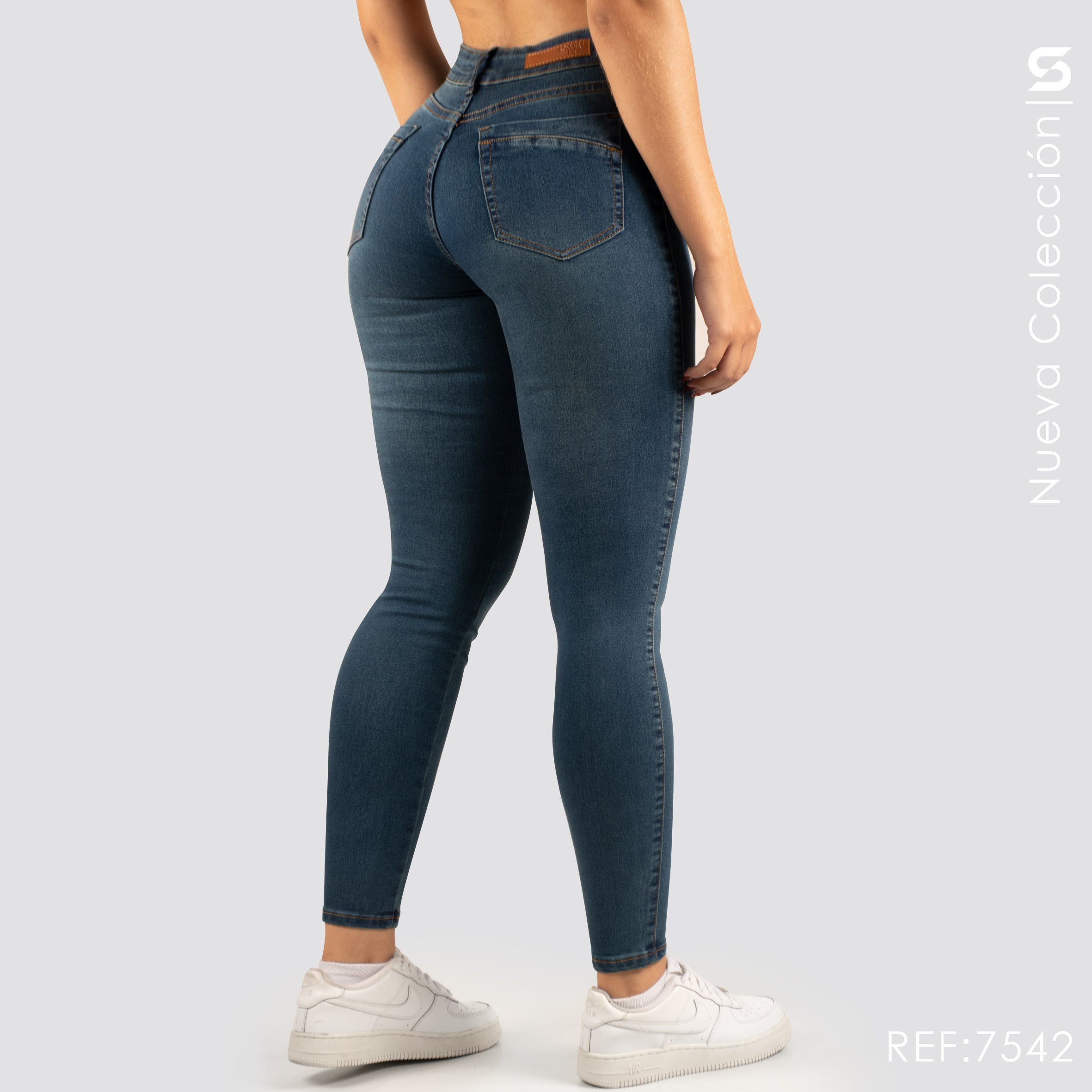 Jeans Skinny Tiro Alto S7542