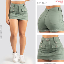 Cargar imagen en el visor de la galería, Falda Short Tiro Alto S7549