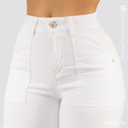 Jeans Mom Fit  Cargo Tiro Alto S7550