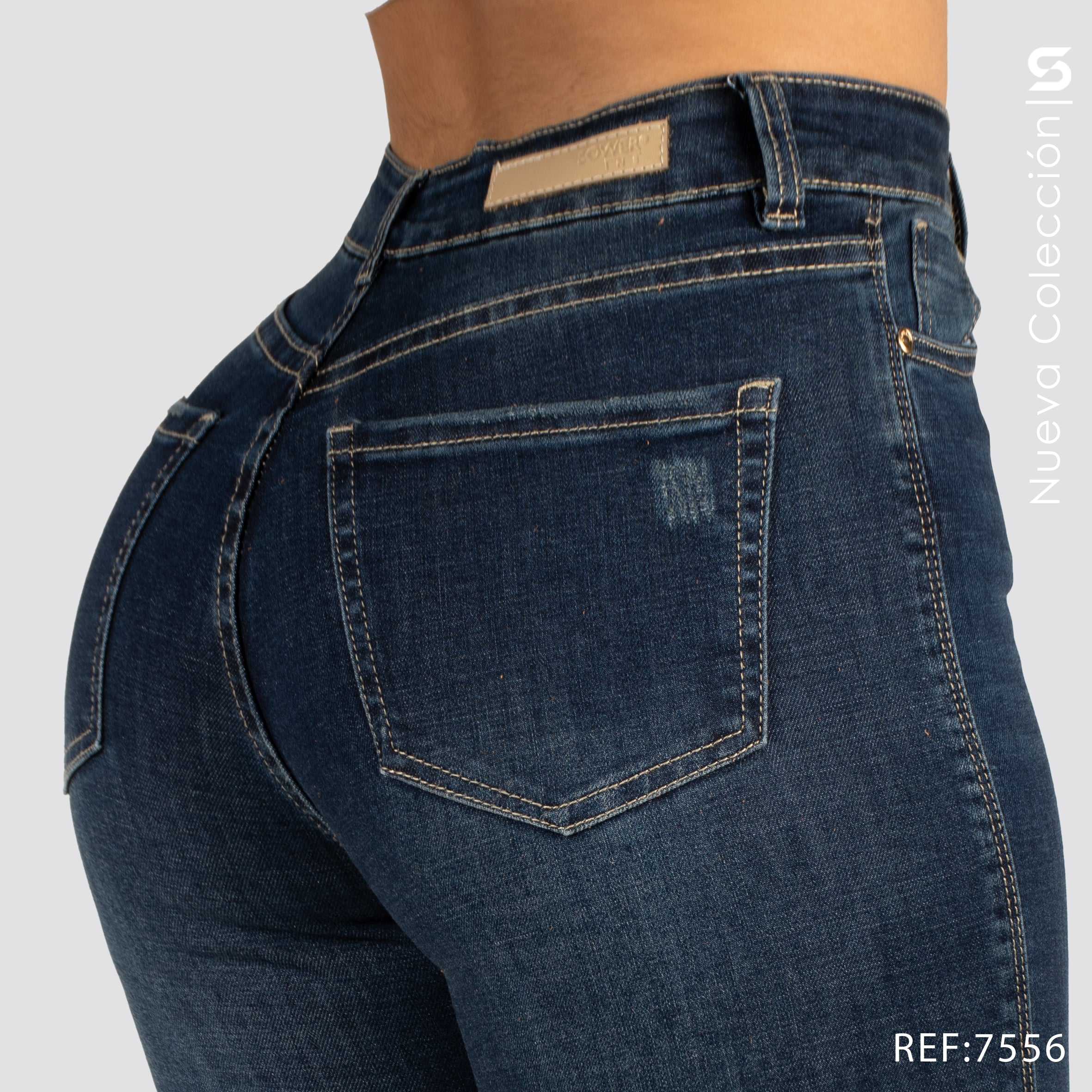 Jeans Skinny Tiro Alto S7556