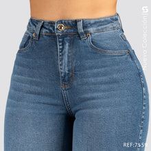 Cargar imagen en el visor de la galería, Jeans Mom Flare Tiro Alto S7559