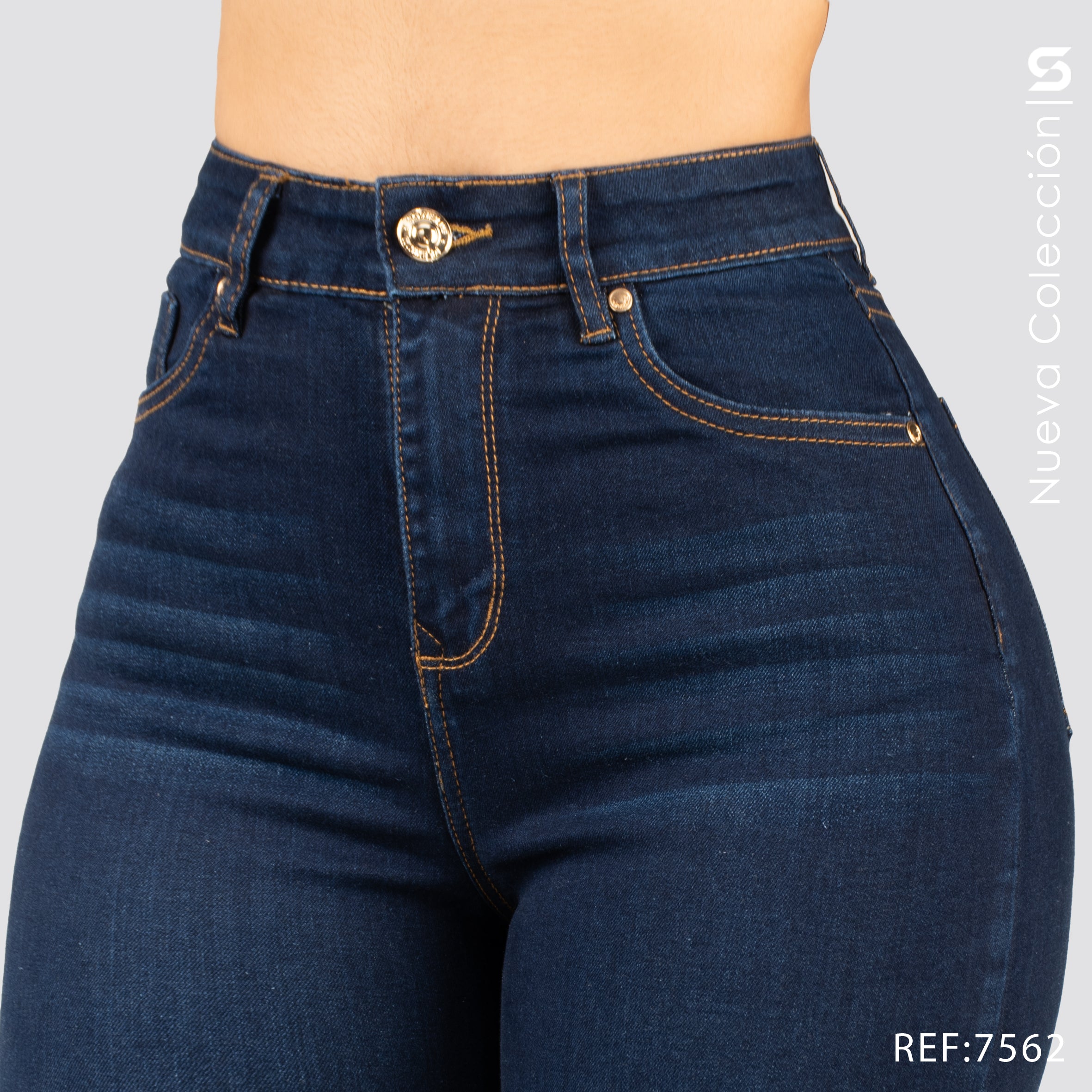 Jean Mom Bota Ancha Alto S7562