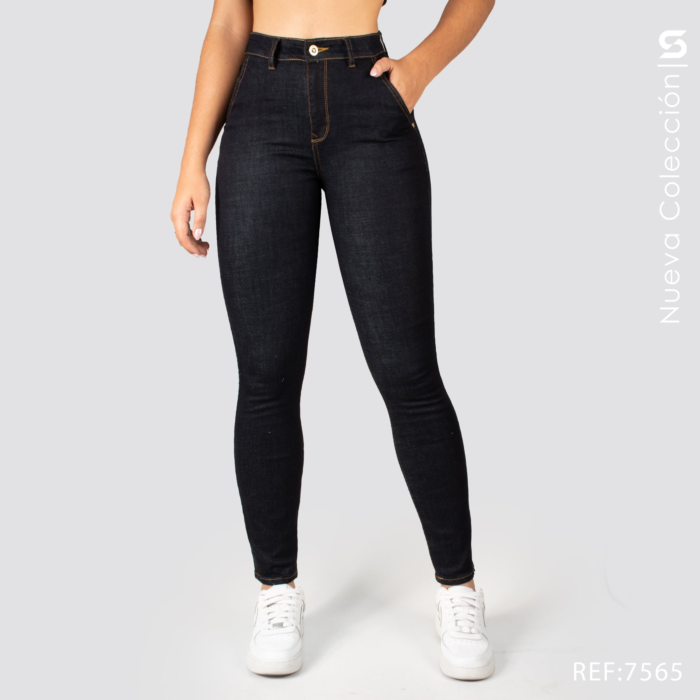 Jeans Skinny Tiro Alto S7565