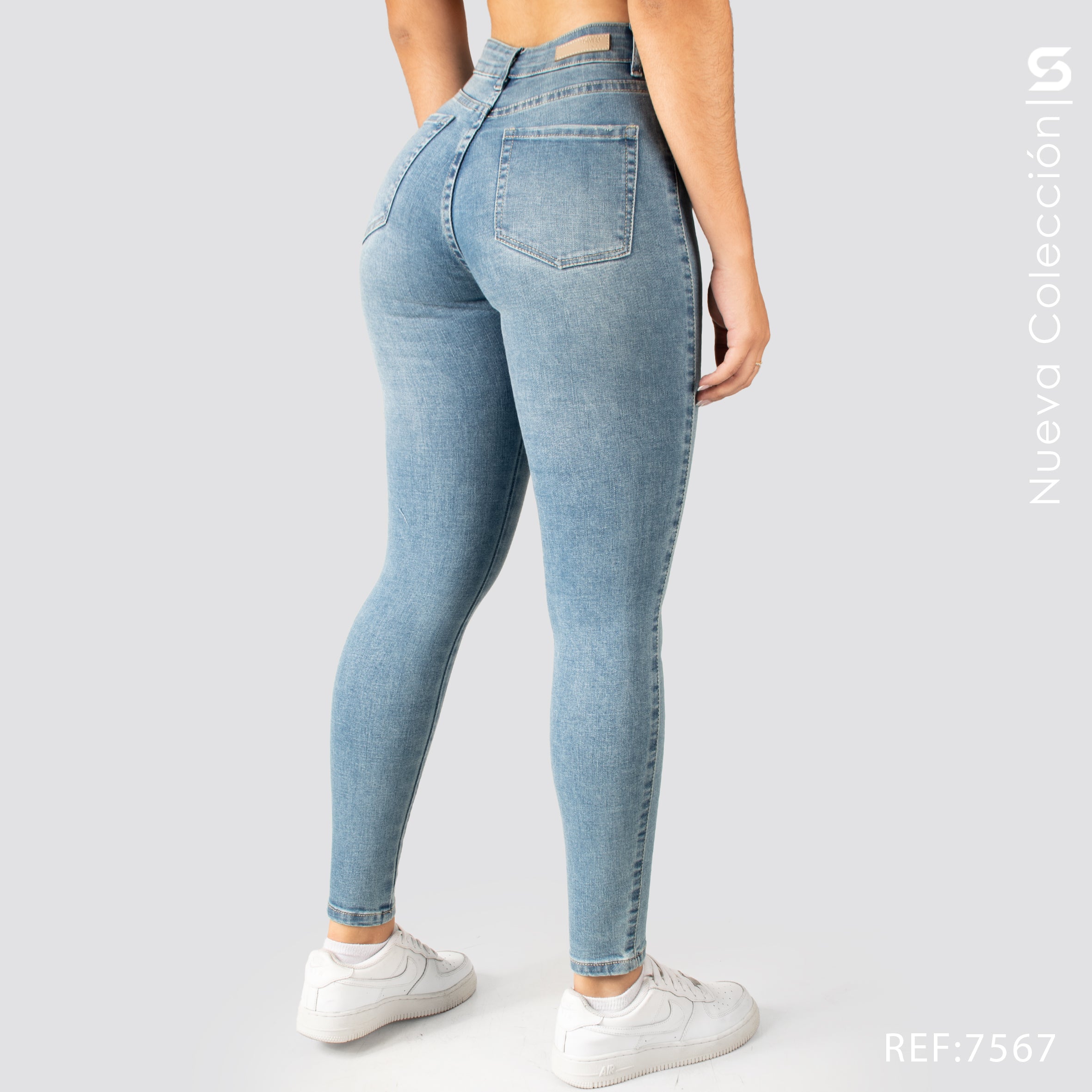 Jeans Skinny Tiro Alto S7567
