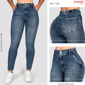 Jeans Skinny Tiro Alto S7568
