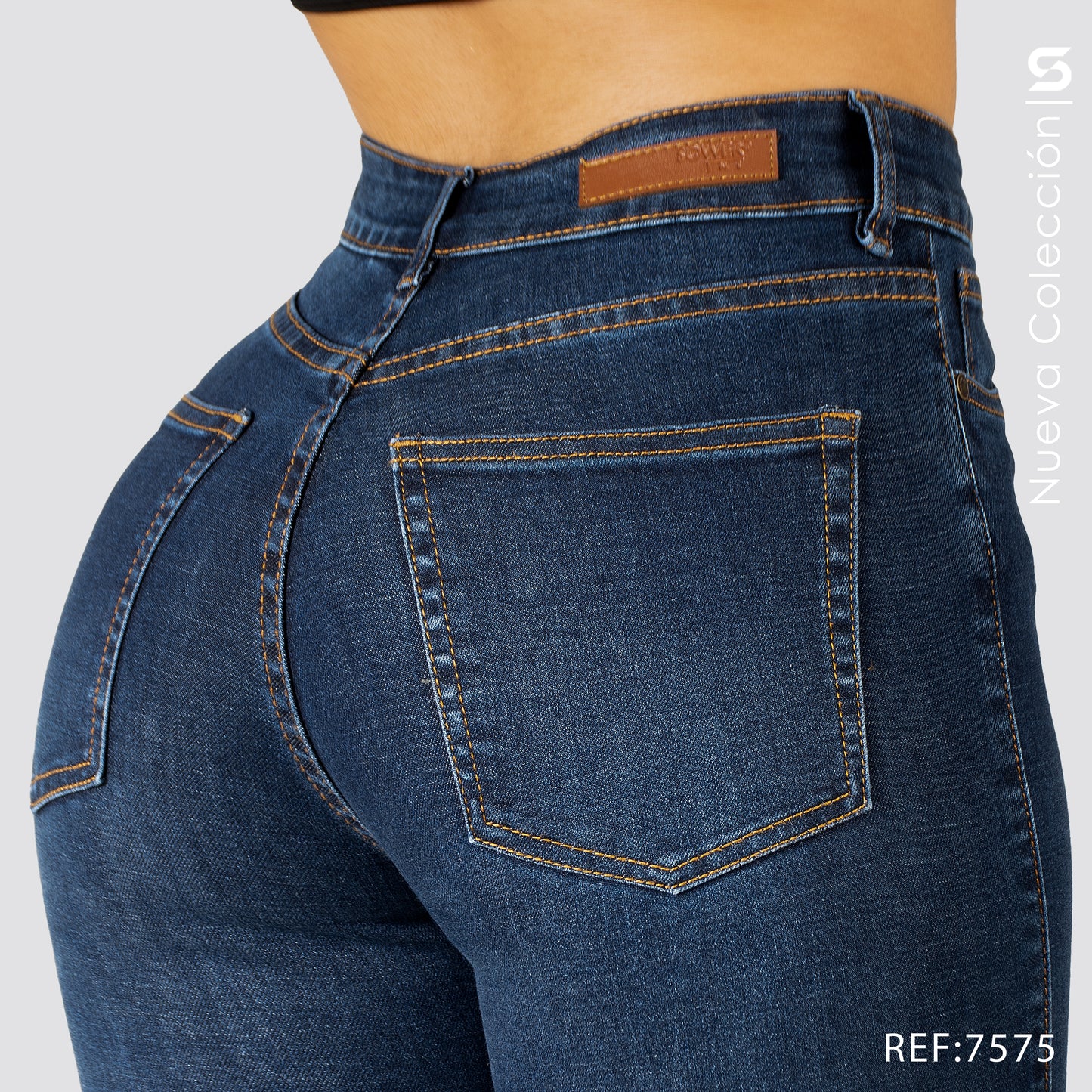Jeans Skinny Tiro Alto S7575