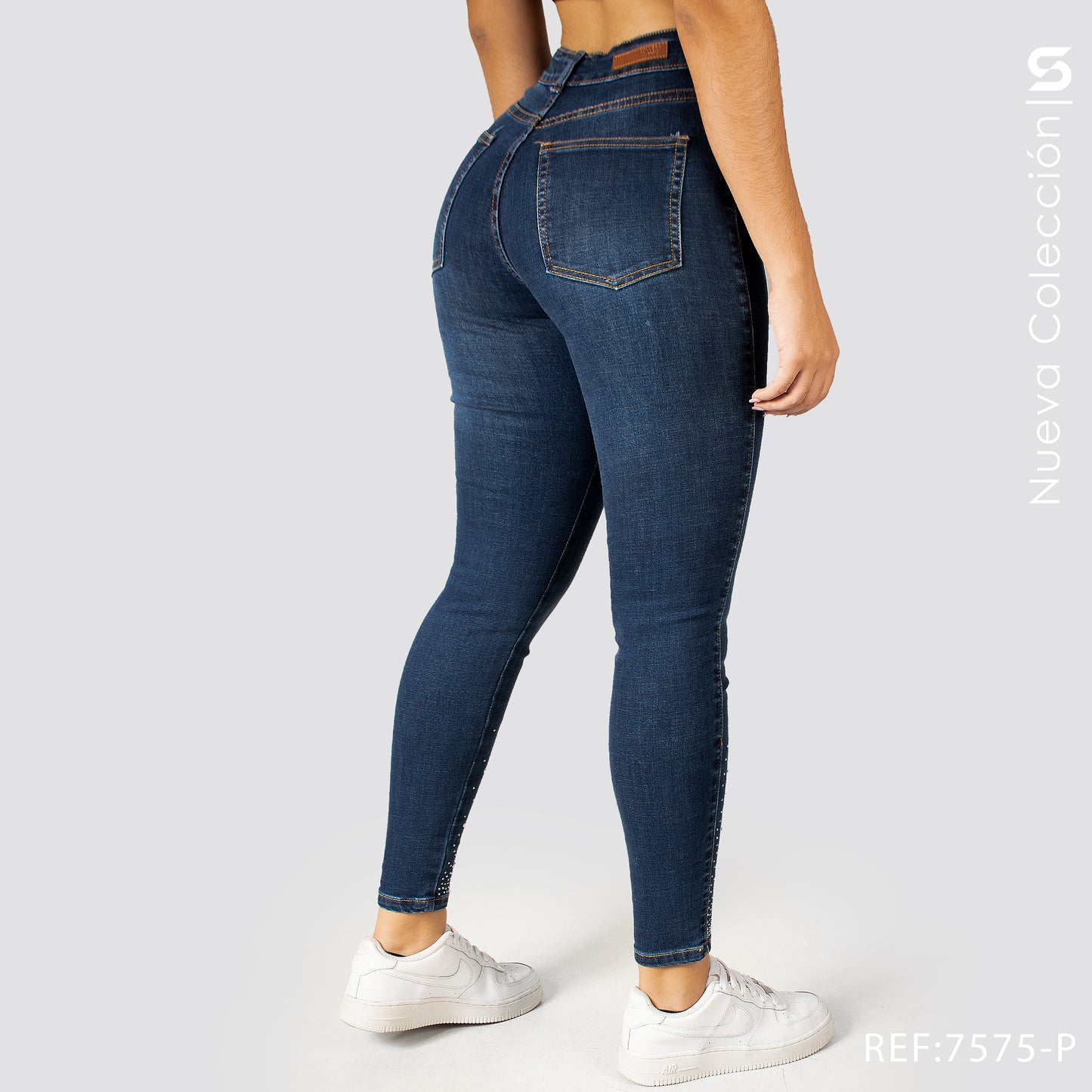 Jeans Skinny Tiro Alto S7575-P