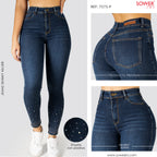 Jeans Skinny Tiro Alto S7575-P