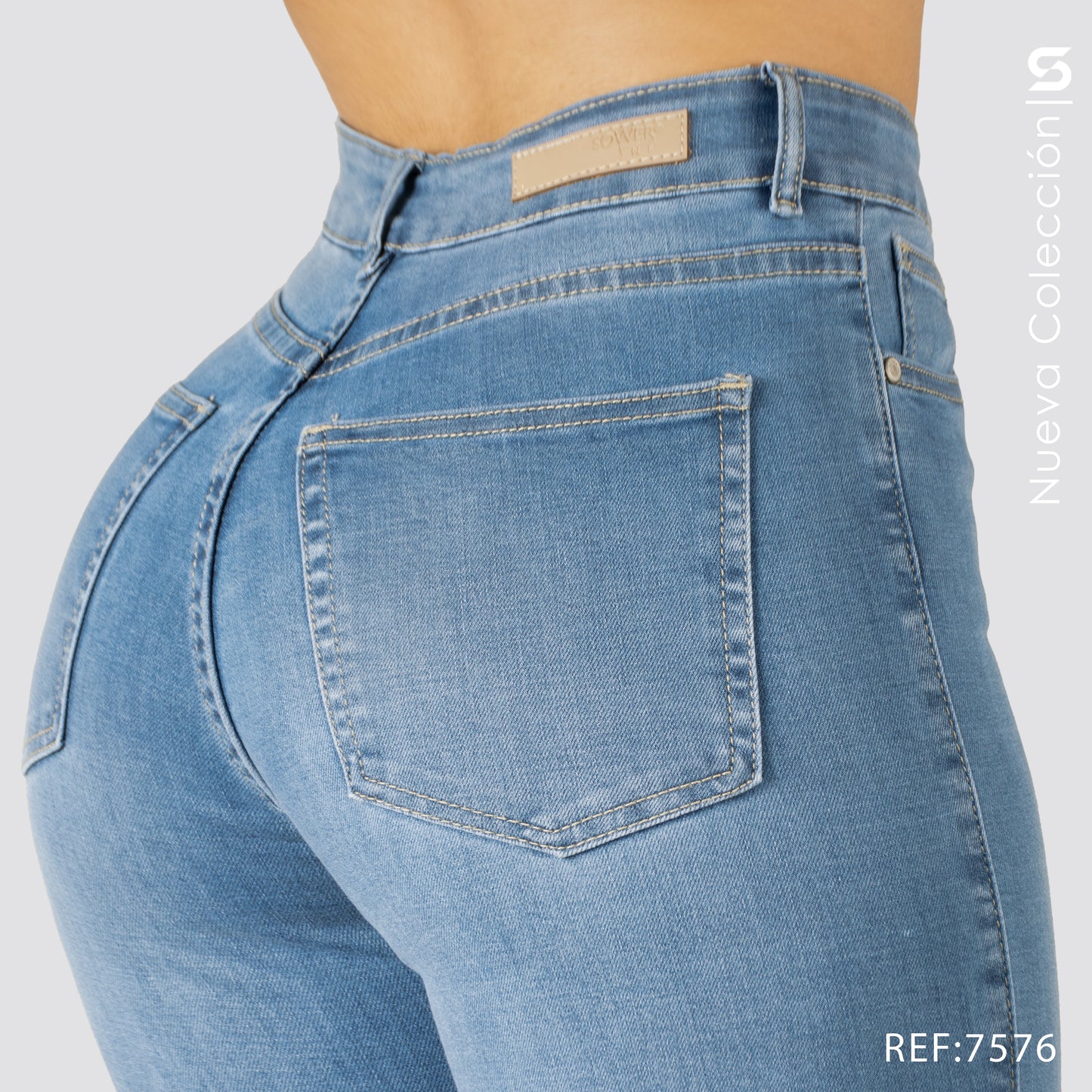 Jeans Skinny Tiro Alto S7576