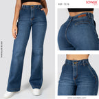 Jeans Mom Flare Tiro Alto S7579