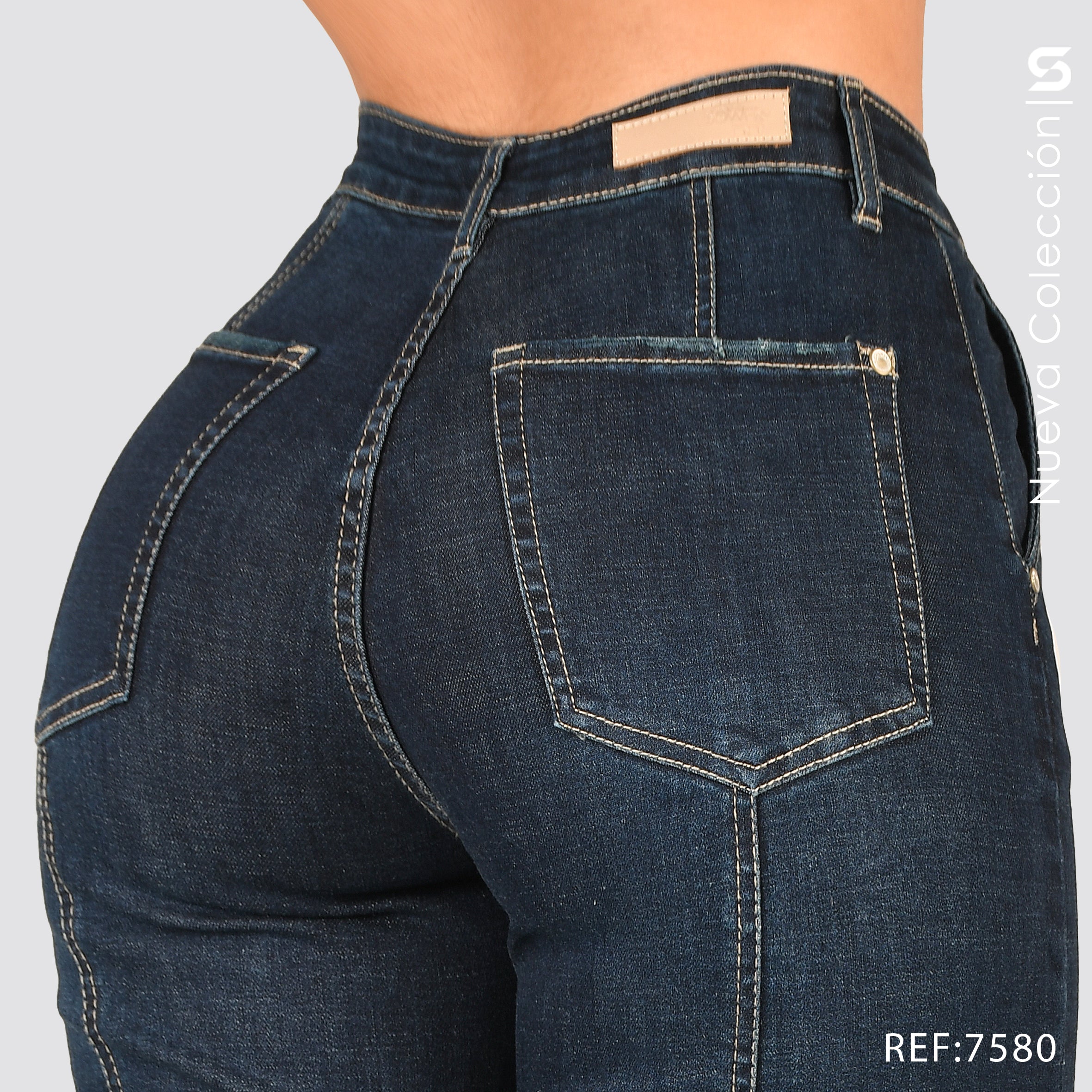 Jeans Mom Flare Tiro Alto S7580