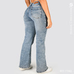 Jeans Mom Flare Tiro Alto S7582