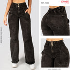 Jeans Mom Flare Tiro Alto S7588