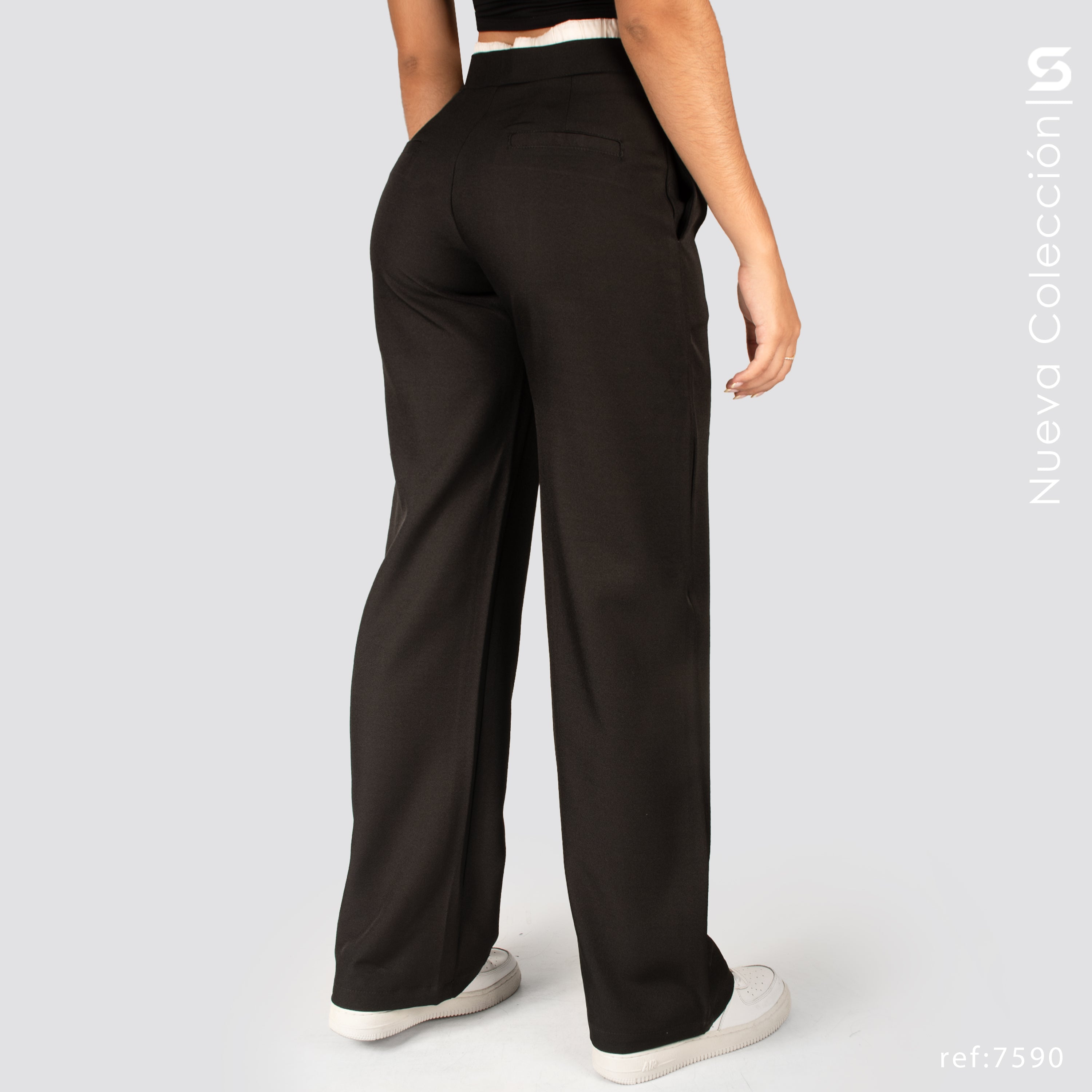 Pantalón Bota Recta Tiro Alto S7590