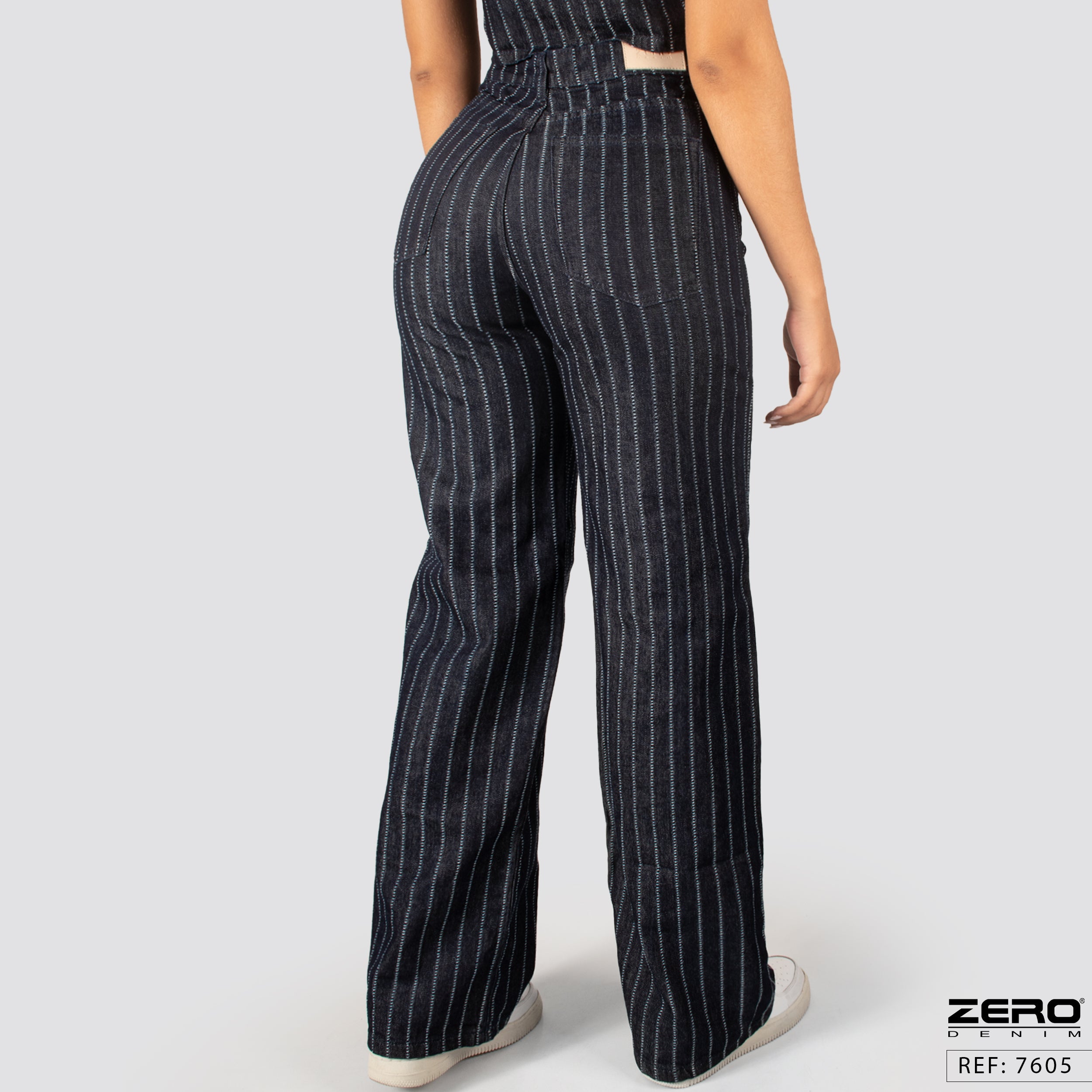 Pantalon Mom Flare Tiro Alto 7605